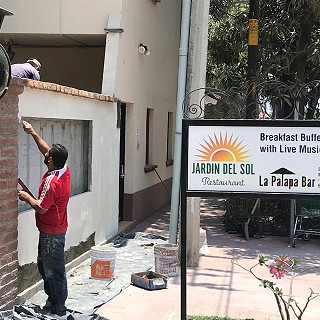 Fabricación de muro de panel de cemento