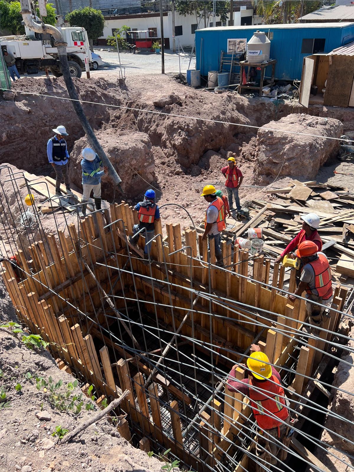 Excavacion cimentacion obra puerto vallarta comaco