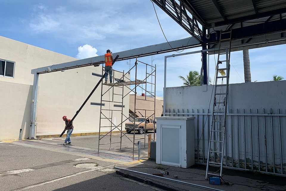Access control system maintenance at airport facility in Puerto Vallarta