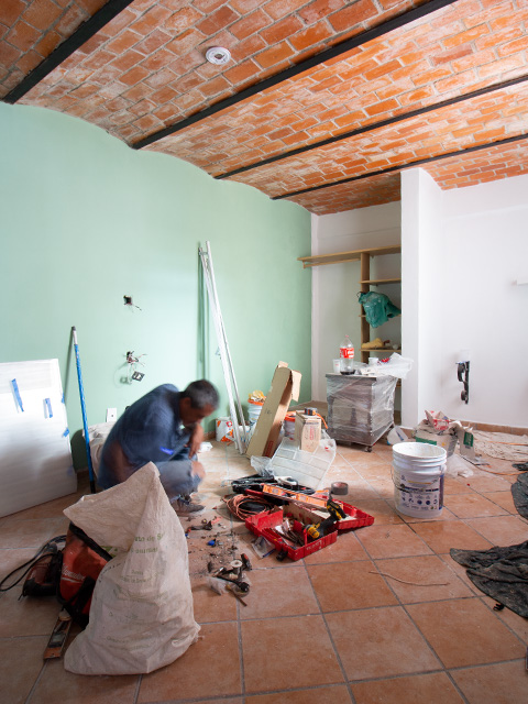 Hotel remodeling project in Puerto Vallarta, renovation work including finishes, painting, and installations